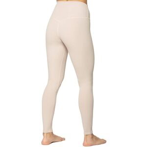 Sunzel Womens High Waisted Yoga Leggings Tan Beige Size Medium Workout Pants